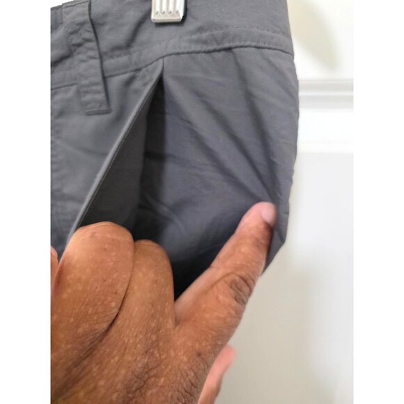 REI Co-O Women's Gray Convertible Hiking Pants Size 12 Lightweight Nylon Zip-Off - Picture 9 of 12
